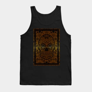 Gold sugar skull Tank Top